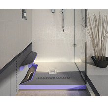 JACKOBOARD® Aqua Reno befließbares Duschelement 1800 mm x 900 mm x 75 mm mit integriertem Ablaufsystem und Revisionsschachtelement