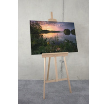 Leinwandbild mit Seelandschaft auf Staffelei