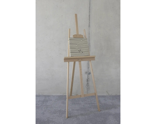 Holzstaffelei mit Leinwand