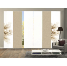 Panneaux japonais avec motif floral dans un salon