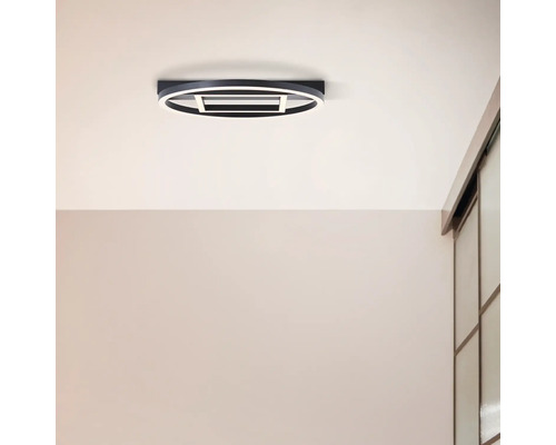 Runde Deckenleuchte im modernen Design an der Decke