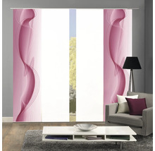 Salon avec des panneaux japonais à motif ondulé