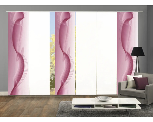 Panneaux japonais avec motif abstrait dans un salon