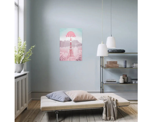 Dekoratives Bild mit Abbildung des Tokyo Tower in Japan