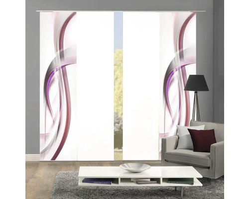 Panneaux japonais avec motif abstrait dans un salon