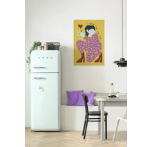 Szene einer Küche mit einem Poster mit der Aufschrift: I grew that for you.