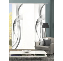 Vue d''une pièce avec des panneaux japonais au motif abstrait