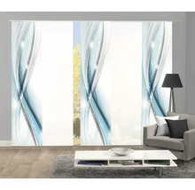 Panneaux japonais décoratifs avec motif abstrait dans le salon.