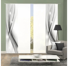 Panneau japonais décoratif avec motif ondulé abstrait dans le salon