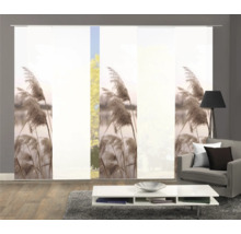 Salon avec panneaux japonais à motif d''herbes