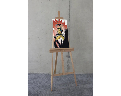 Holzeasel mit Wolverine Leinwand