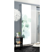 Vue d''une pièce avec rideau coulissant à motif floral