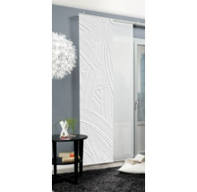 Panneau japonais décoratif avec motif abstrait dans un salon