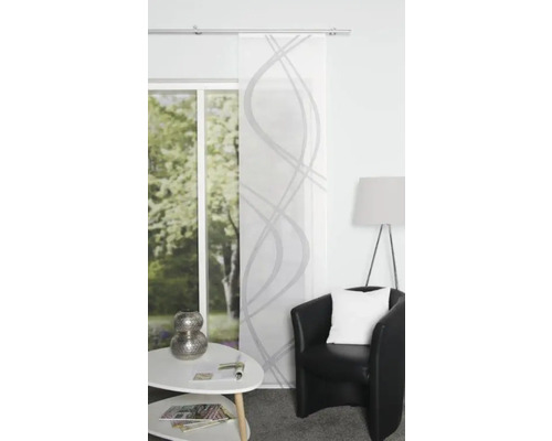 Panneau japonais décoratif avec motif moderne devant la fenêtre