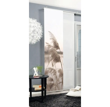 Panneau japonais décoratif avec motif de roseaux pour décoration de fenêtre