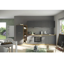 Cuisine complète avec appareils Held Möbel Florenz 330 cm gris mat démontée variante réversible 1109.6293