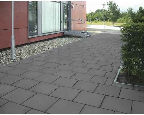 Dalle de terrasse béton anthracite 40 x 40 x 3 cm