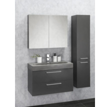 Armoire haute Somero anthracite hauteur 150 cm largeur 30 cm montage à droite/à gauche-thumb-2 Armoire haute Somero anthracite hauteur 150 cm largeur 30 cm montage à droite/à gauche-thumb-2