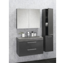 Armoire haute Somero anthracite hauteur 150 cm largeur 30 cm montage à droite/à gauche-thumb-1 Armoire haute Somero anthracite hauteur 150 cm largeur 30 cm montage à droite/à gauche-thumb-1