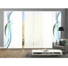 Salon avec panneaux japonais à motif ondulé