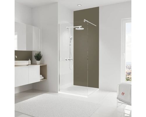 Kit de panneau mural de douche supplémentaire SCHULTE couleur taupe 255 x 90 cm D1900917 678