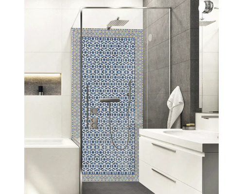 Panneau mural de douche mySpotti Shower Enrico aspect carrelage 255 x 150 cm SH-255100-1194-HB