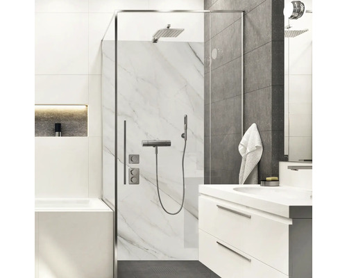 Panneau mural de douche mySpotti Shower Kyle effet marbre 255 x 100 cm SH-255100-1324-HB Panneau mural de douche mySpotti Shower Kyle effet marbre 255 x 100 cm SH-255100-1324-HB