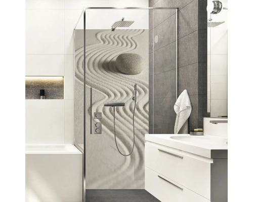 Panneau mural de douche mySpotti Shower Zen pierres sable 255 x 100 cm SH-210100-1395-HB