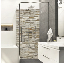 Duschrückwand mySpotti Shower Rustical Bricks Bruchsteinwand Mauerstein Verblender 255 x 150 cm SH-255150-1293-HB