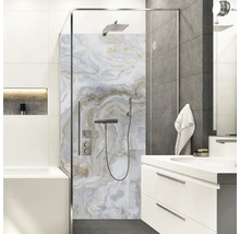 Panneau mural de douche mySpotti Shower Stig optique marbre 255 x 100 cm SH-255100-1778-HB
