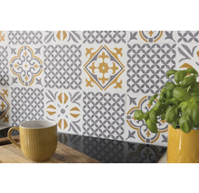 Selbstklebende Wandfliesen Wall Tiles Cubia gold 15,25 x 15,25 cm 6 St.