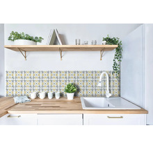 Selbstklebende Wandfliesen Wall Tiles Cubia gold 15,25 x 15,25 cm 6 St.
