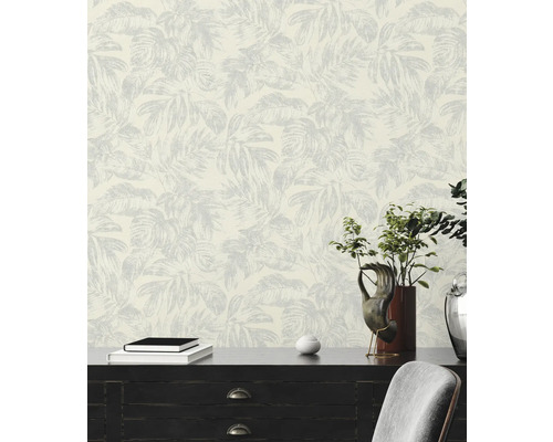 Tapete mit Blattmuster im Innenraum