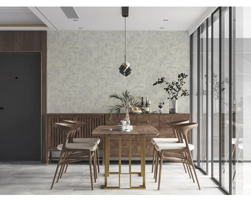 Esszimmer mit Esstisch, Stühlen und Sideboard in einem hellen und modernen Design