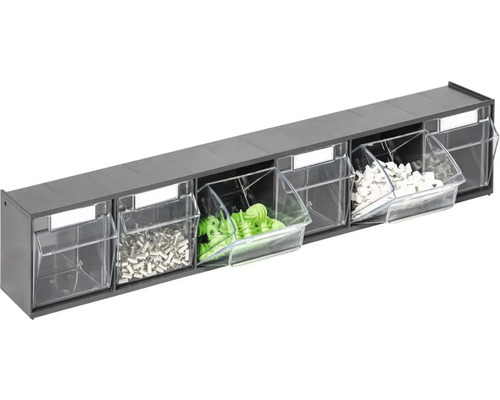 Boîte de rangement avec bacs transparents pour petites pièces