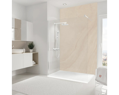 Panneau mural de douche SCHULTE DecoDesign beige grès 255 x 150 cm D1901525 551 Panneau mural de douche SCHULTE DecoDesign beige grès 255 x 150 cm D1901525 551