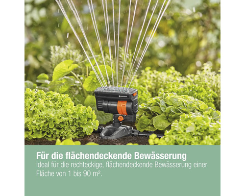 Gardena Vielflächenregner im Einsatz zur Gartenbewässerung