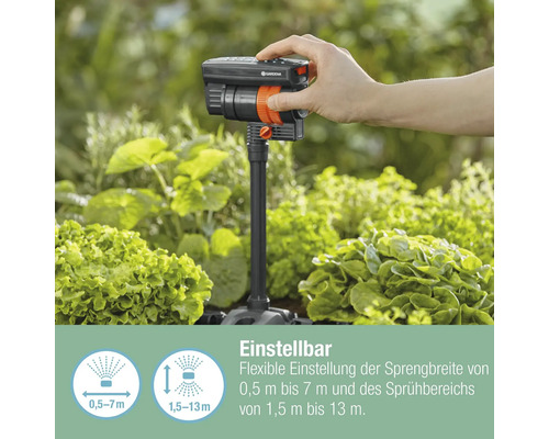 Gardena Vielflächenregner zur Gartenbewässerung
