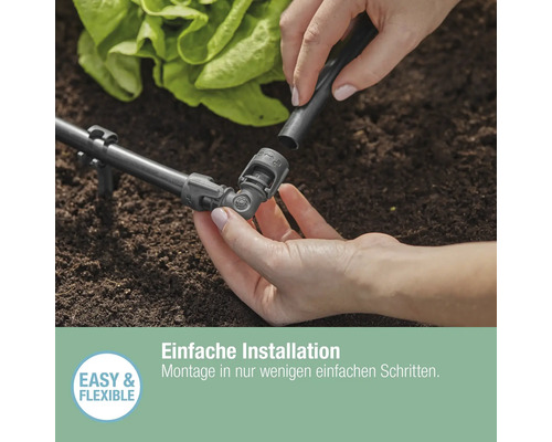 Gartenteichbewässerung mit Verbindungselement