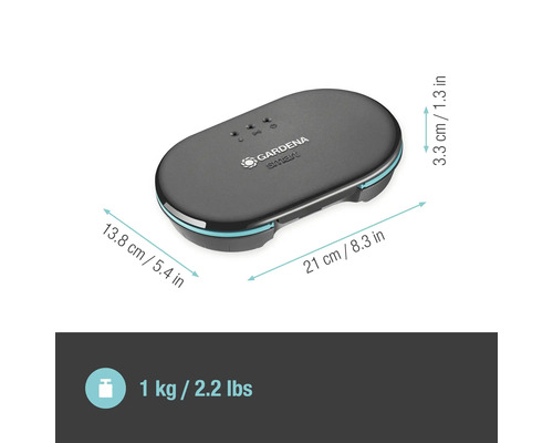 Gardena Smart Gateway mit Abmessungen