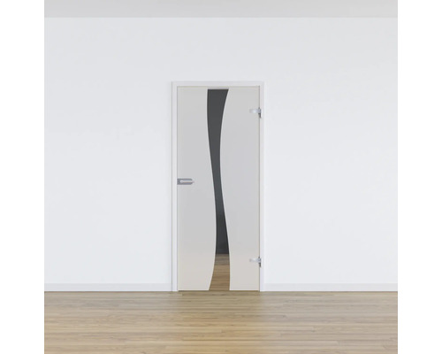 Zimmertür mit Glaseinsatz und modernem Design