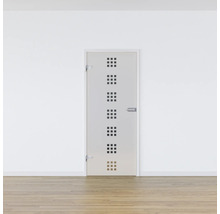 Porte intérieure avec découpes carrées en rangée