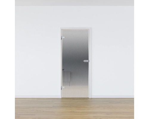 Porte intérieure avec insert en verre dans un intérieur