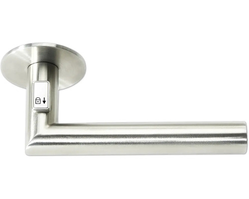 Poignée de porte en acier inoxydable avec indicateur de verrouillage