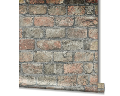 Rouleau de papier peint avec motif de briques