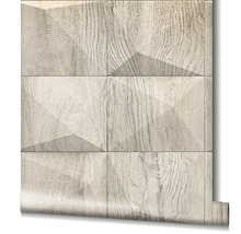 Tapetenrolle mit Holzfliesenmuster