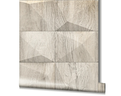 Tapetenrolle mit Holzfliesenmuster