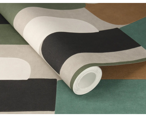 Tapetenrolle mit geometrischem Muster