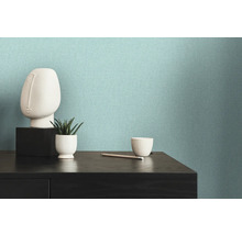 Papier peint intissé 39353-5 Famous Garden structure uni bleu
