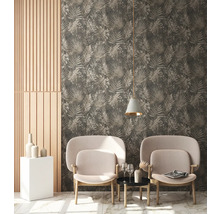 Vliestapete 38638-3 Natural Living Dschungelblätter braun
